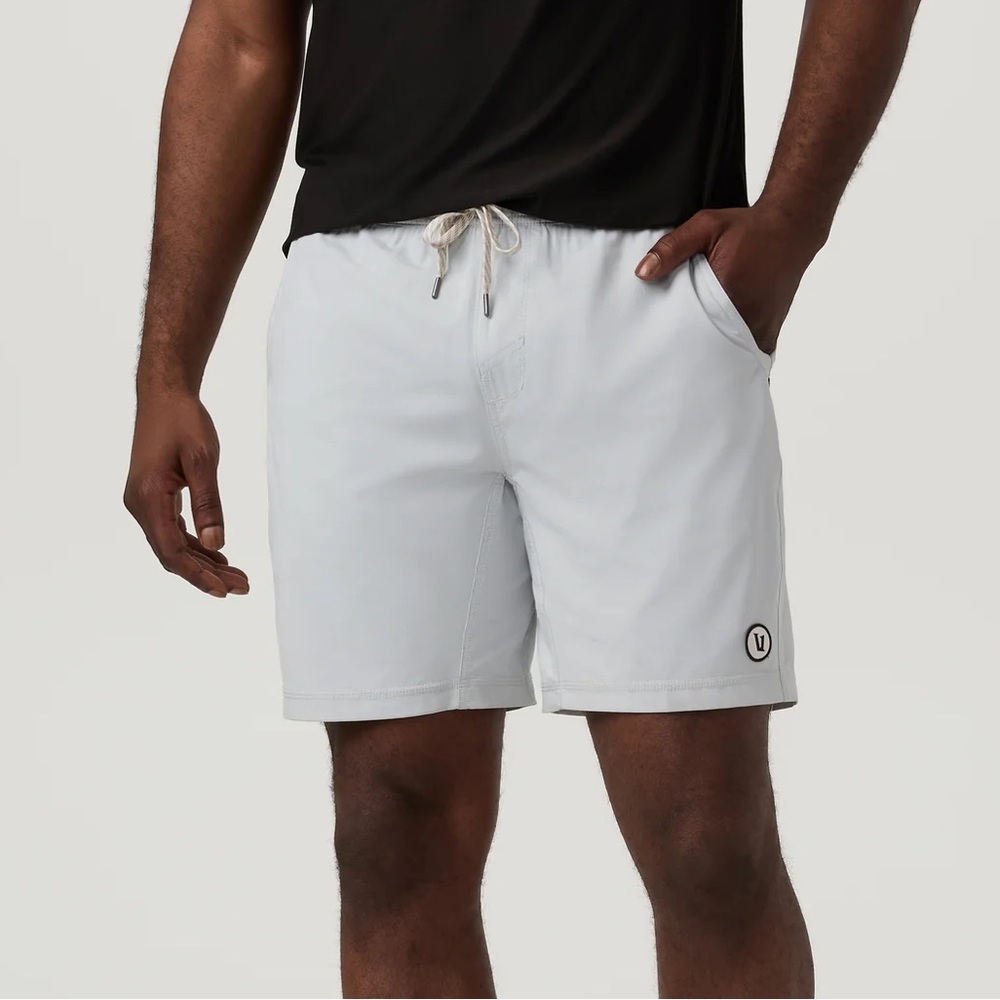 Vuori Men's Light Gray Performance Shorts